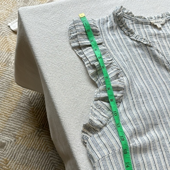 Gilli brand linen blend popover top SZ 2X - Picture 9 of 9